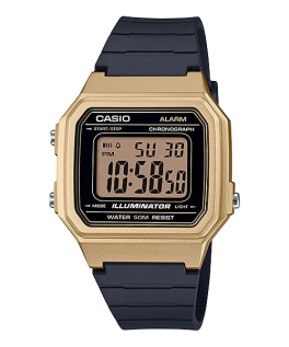 Casio Standard Digital 7 Years Battery Black Resin Watch W-217HM-9AVDF