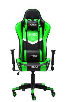 Extreme Hero Series Gaming Chair Green & Black