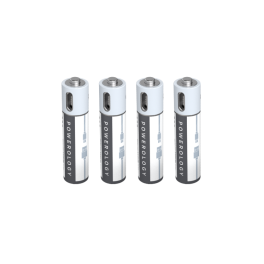 Powerology USB Rechargeable Lithium-ion Battery AAA ( 4pcs/pack ) 450mAh / 675mWh