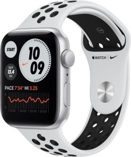 Apple watch SE 2021 GPS 40mm Silver Aluminium Case With Pure Platinum/Black Nike Sport