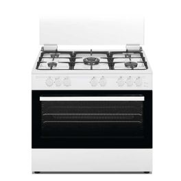 Wansa 5 Burners Free Standing Gas Cooker, 90x60cm - White  