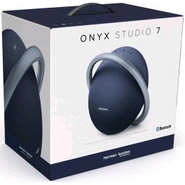 Harman Kardon Onyx Studio 7 Bluetooth Wireless Portable Speaker - 8 hours Music play time - Black-Blue