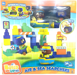 Build Me Up Max Spinhead Team Air & Sea Searchers 34pcs