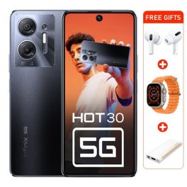 Infinix HOT 30, 8GB 128GB 5G Smartphone Knight Black  With Free Gifts