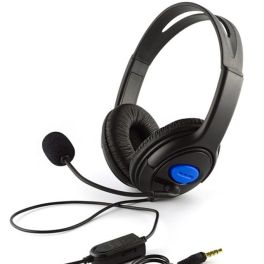 Gamer Headset With Mic for PS4 and PC - Black